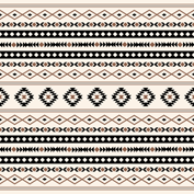 aztec pattern black brown cream